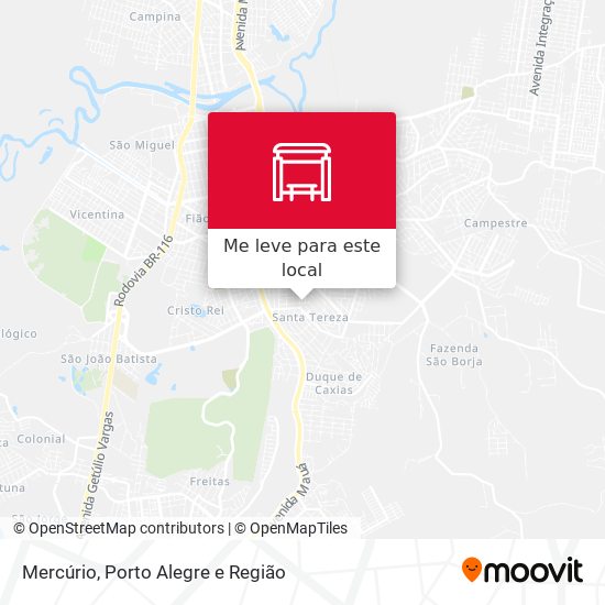 Mercúrio mapa
