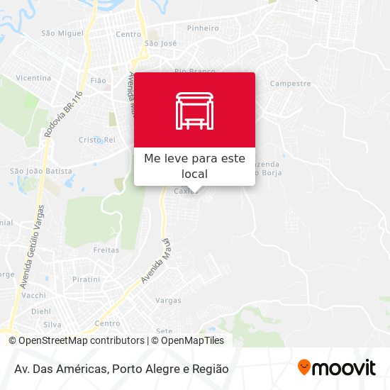 Av. Das Américas mapa