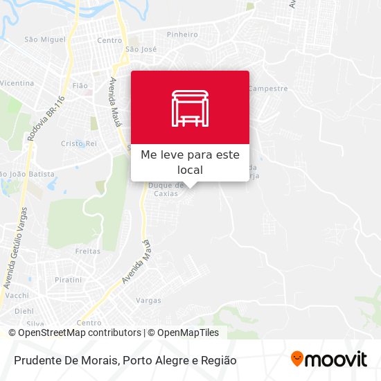 Prudente De Morais mapa