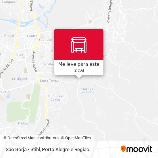 São Borja - Stihl mapa