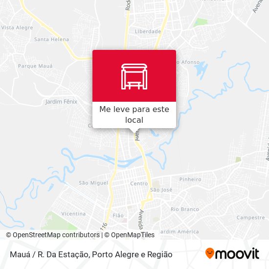 Mauá / R. Da Estação mapa