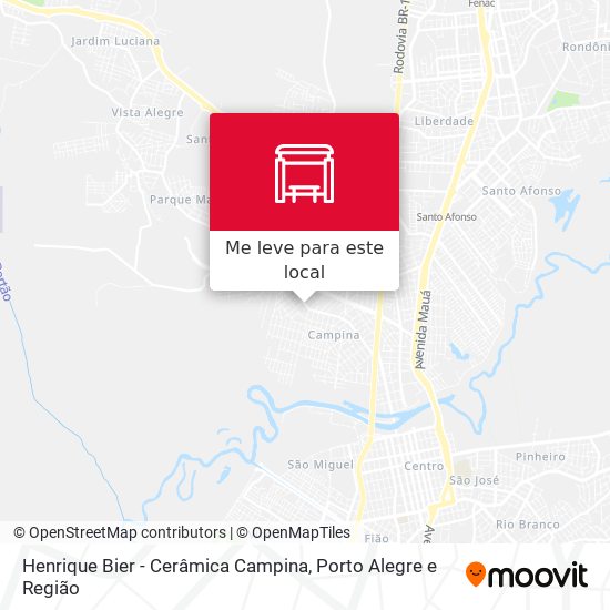 Henrique Bier - Cerâmica Campina mapa