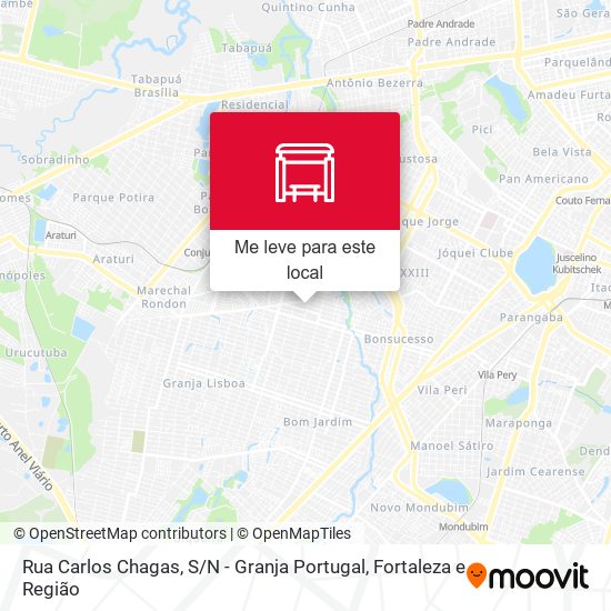 Rua Carlos Chagas, S / N - Granja Portugal mapa