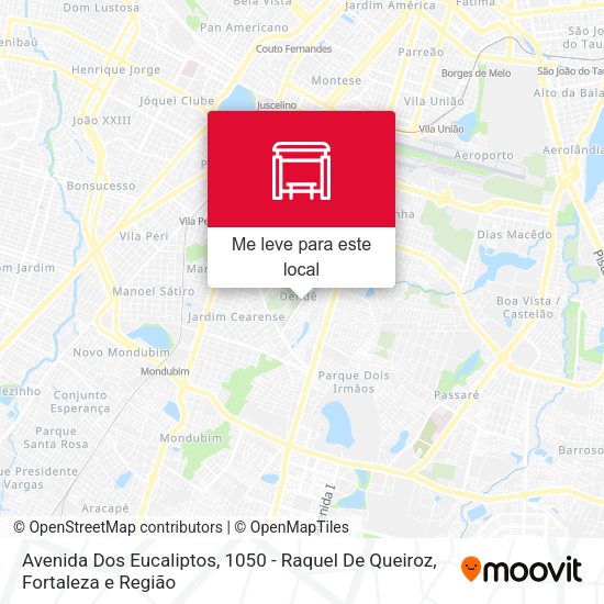 Avenida Dos Eucaliptos, 1050 - Raquel De Queiroz mapa