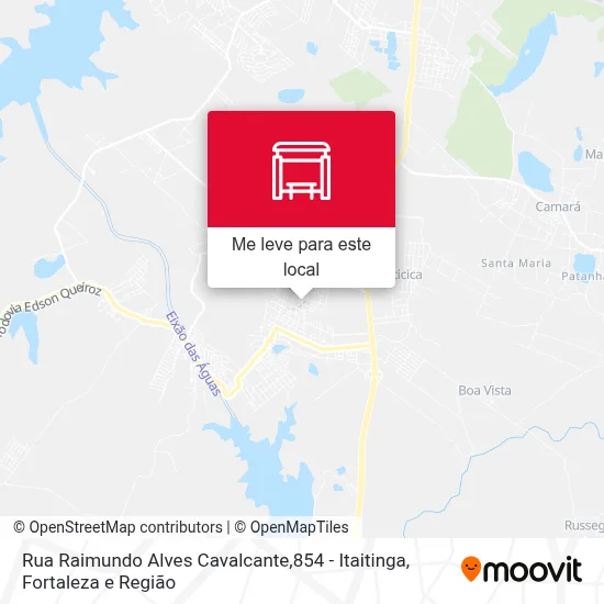 Rua Raimundo Alves Cavalcante,854 - Itaitinga mapa