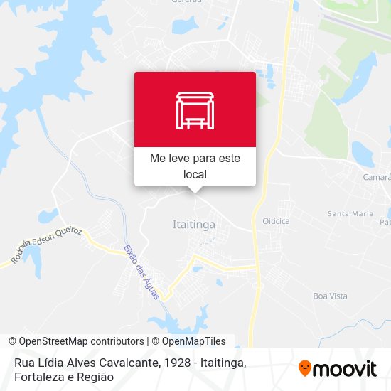 Rua Lídia Alves Cavalcante, 1928 - Itaitinga mapa