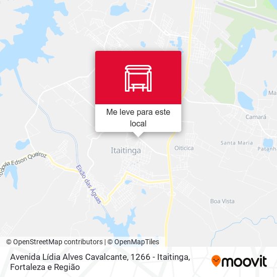 Avenida Lídia Alves Cavalcante, 1266 - Itaitinga mapa