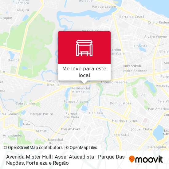 Avenida Mister Hull | Assaí Atacadista - Parque Das Nações mapa