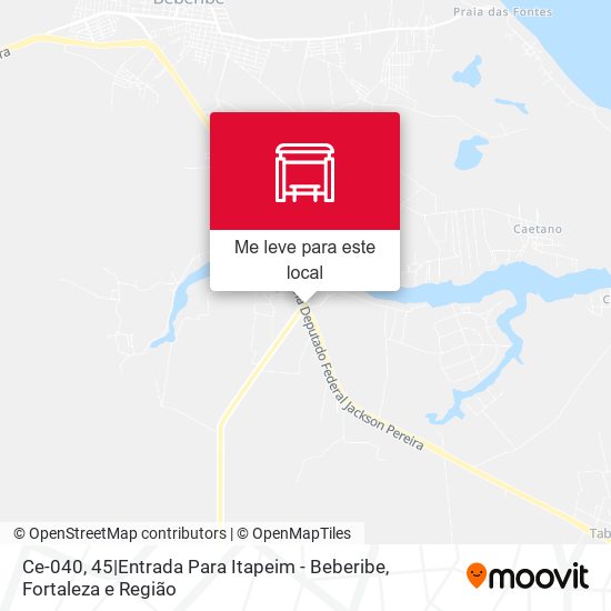 Ce-040, 45|Entrada Para Itapeim - Beberibe mapa