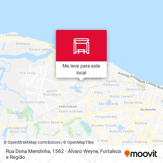 Rua Dona Mendinha, 1562 - Álvaro Weyne mapa