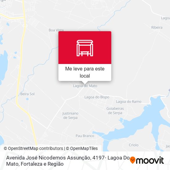 Avenida José Nicodemos Assunção, 4197- Lagoa Do Mato mapa