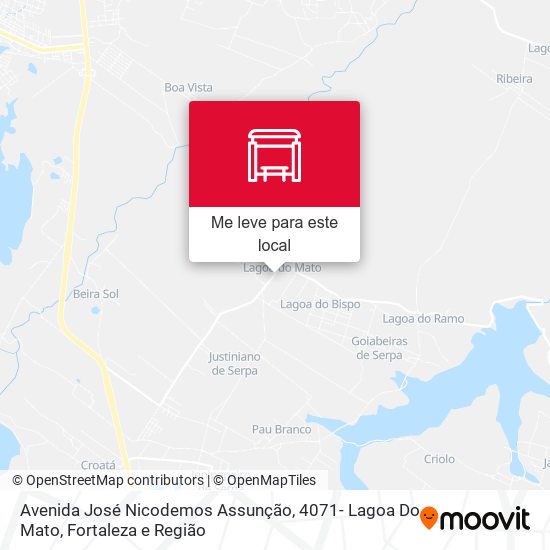 Avenida José Nicodemos Assunção, 4071- Lagoa Do Mato mapa
