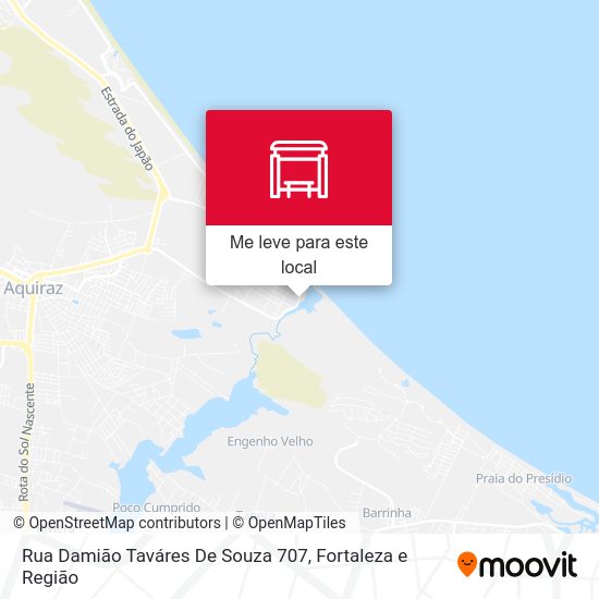 Rua Damião Taváres De Souza 707 mapa