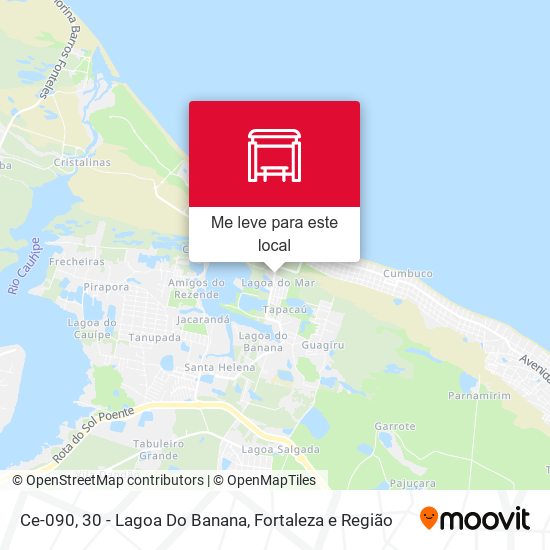 Ce-090, 30 - Lagoa Do Banana mapa