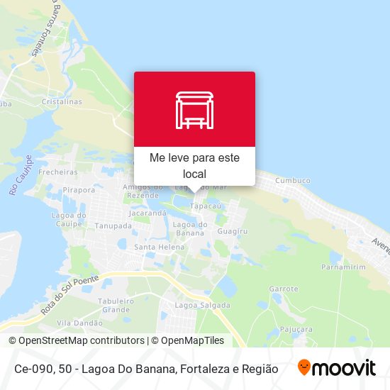Ce-090, 50 - Lagoa Do Banana mapa
