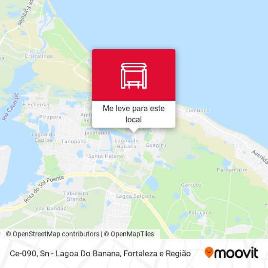 Ce-090, Sn - Lagoa Do Banana mapa