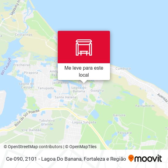 Ce-090, 2101 - Lagoa Do Banana mapa