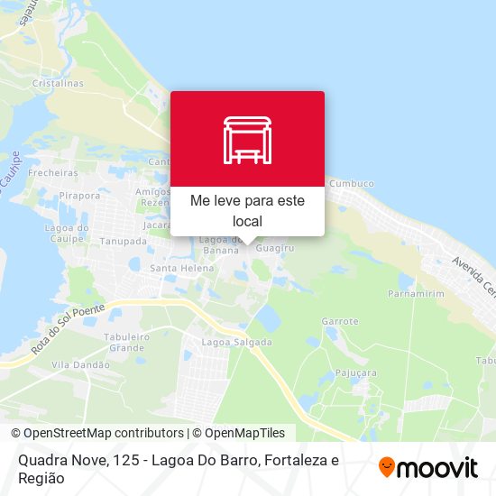 Quadra Nove, 125 - Lagoa Do Barro mapa