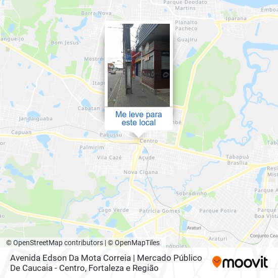 Avenida Edson Da Mota Correia | Mercado Público De Caucaia - Centro mapa