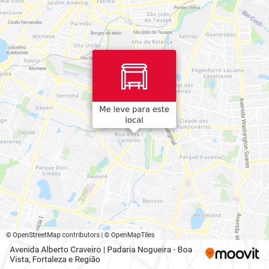 Avenida Alberto Craveiro | Padaria Nogueira - Boa Vista mapa