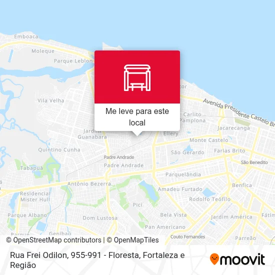 Rua Frei Odilon, 955-991 - Floresta mapa