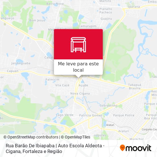 Rua Barão De Ibiapaba | Auto Escola Aldeota - Cigana mapa