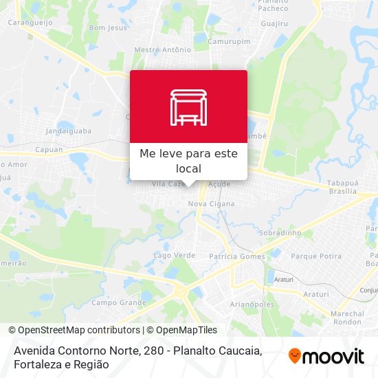 Avenida Contorno Norte, 280 - Planalto Caucaia mapa
