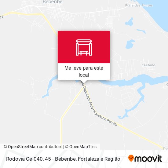 Rodovia Ce-040, 45 - Beberibe mapa