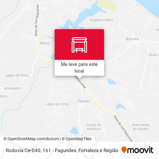 Rodovia Ce-040, 161 - Fagundes mapa