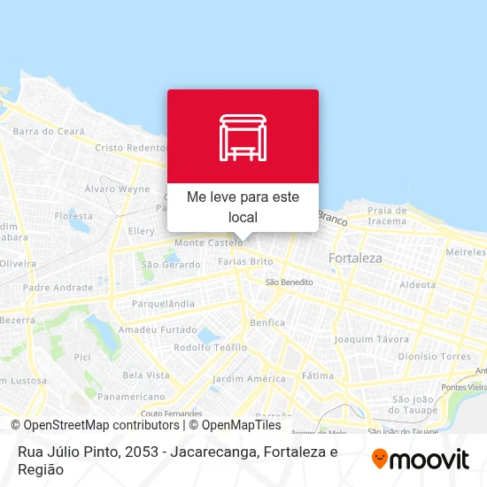 Rua Júlio Pinto, 2053 - Jacarecanga mapa