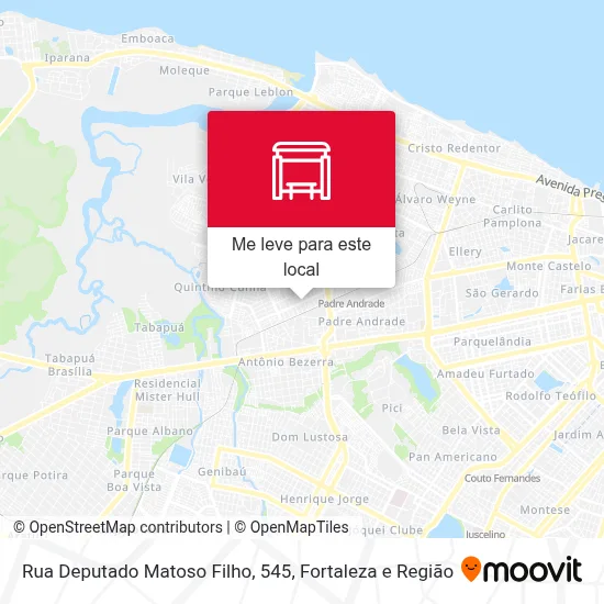 Rua Deputado Matoso Filho, 545 mapa