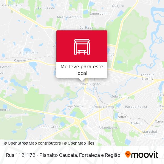 Rua 112, 172 - Planalto Caucaia mapa