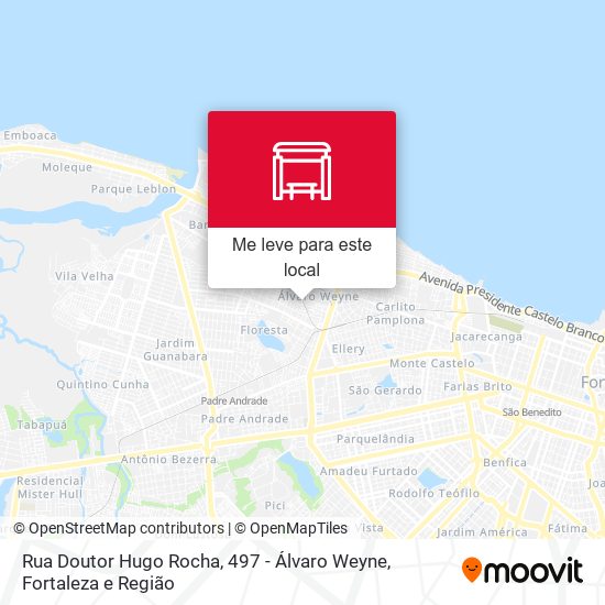 Rua Doutor Hugo Rocha, 497 - Álvaro Weyne mapa