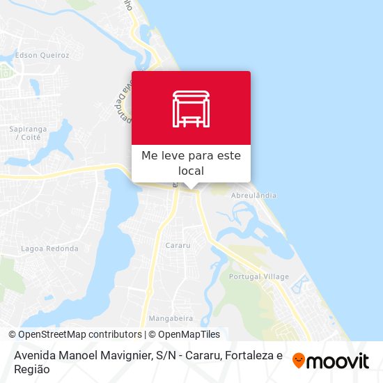 Avenida Manoel Mavignier, S / N - Cararu mapa