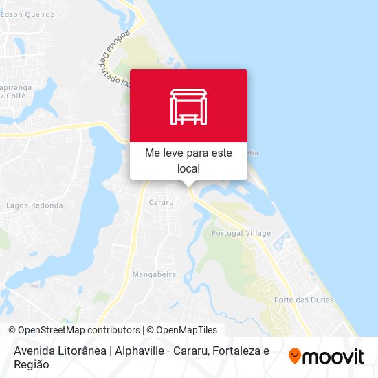 Avenida Litorânea | Alphaville - Cararu mapa