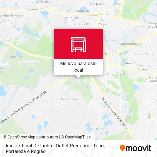 Inicio / Final De Linha | Outlet Premium - Toco mapa