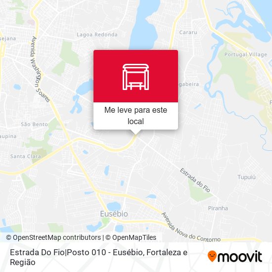 Estrada Do Fio|Posto 010 - Eusébio mapa