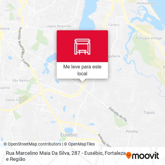 Rua Marcelino Maia Da Silva, 287 - Eusébio mapa