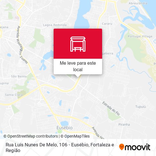 Rua Luís Nunes De Melo, 106 - Eusébio mapa