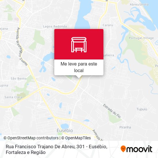 Rua Francisco Trajano De Abreu, 301 - Eusébio mapa