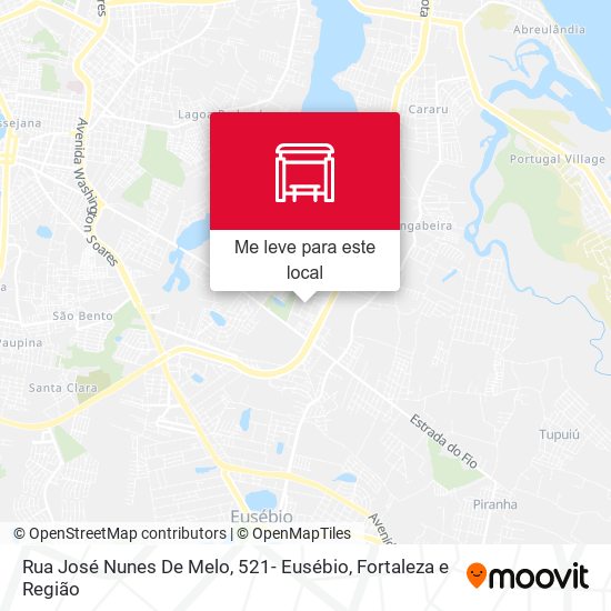 Rua José Nunes De Melo, 521- Eusébio mapa