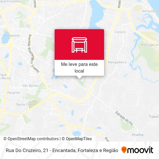 Rua Do Cruzeiro, 21 - Encantada mapa