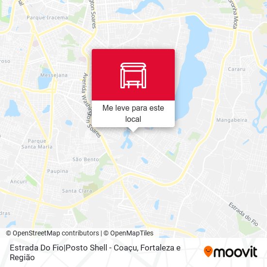 Estrada Do Fio|Posto Shell - Coaçu mapa