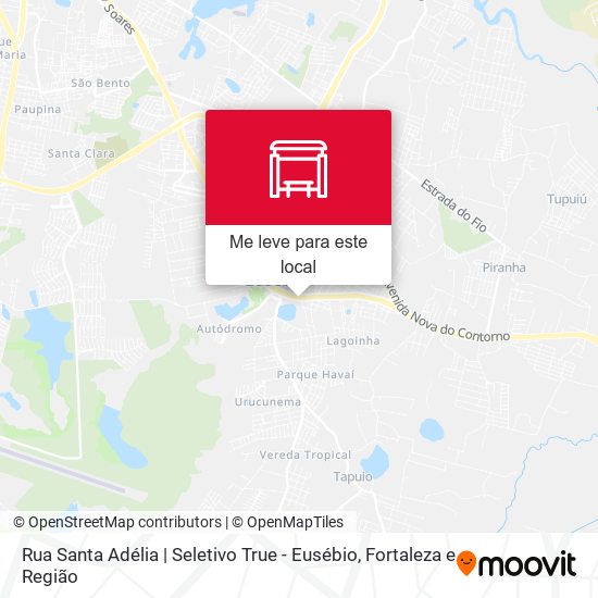 Rua Santa Adélia | Seletivo True - Eusébio mapa