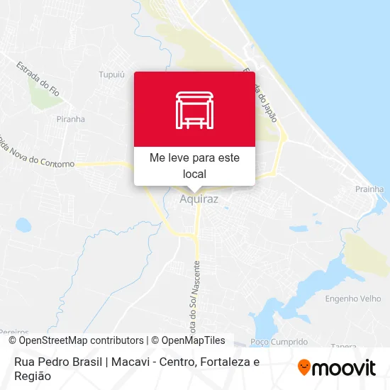 Rua Pedro Brasil | Macavi - Centro mapa