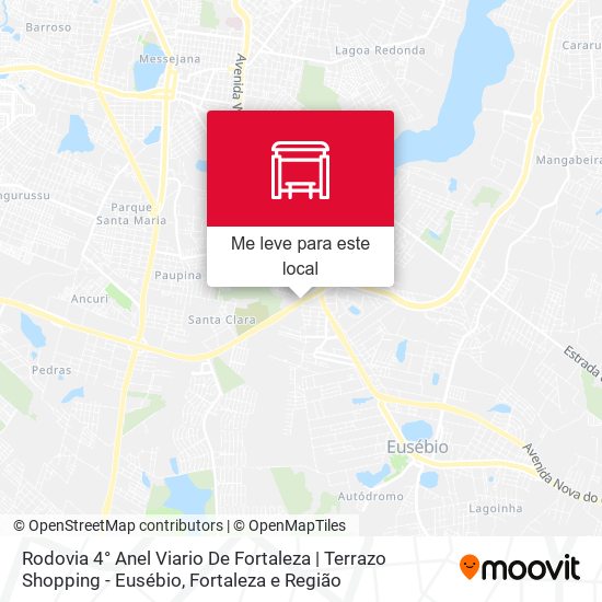 Rodovia 4° Anel Viario De Fortaleza | Terrazo Shopping - Eusébio mapa