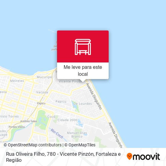 Rua Oliveira Filho, 780 - Vicente Pinzón mapa