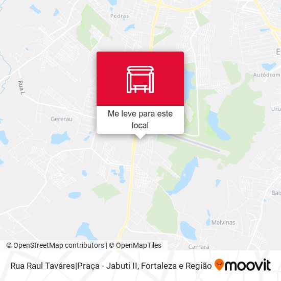 Rua Raul Taváres|Praça - Jabuti II mapa