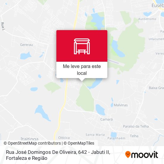 Rua José Domingos De Oliveira, 642 - Jabuti II mapa