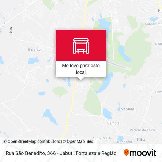 Rua São Benedito, 366 - Jabuti mapa